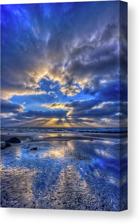 Storm Canvas Print featuring the photograph Blue by Beth Sargent