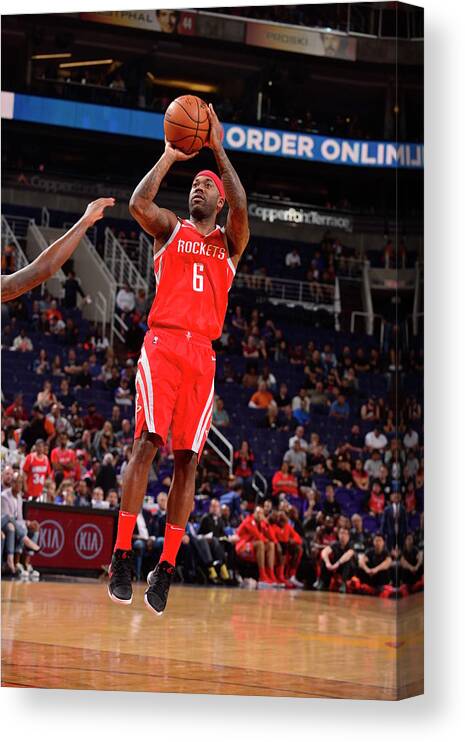 Nba Pro Basketball Canvas Print featuring the photograph Bobby Brown by Barry Gossage