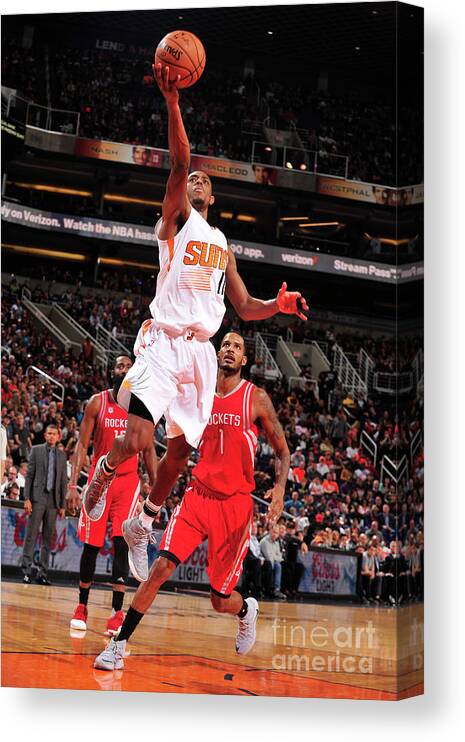 Nba Pro Basketball Canvas Print featuring the photograph Brandon Knight by Barry Gossage