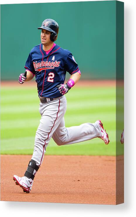 People Canvas Print featuring the photograph Brian Dozier by Jason Miller