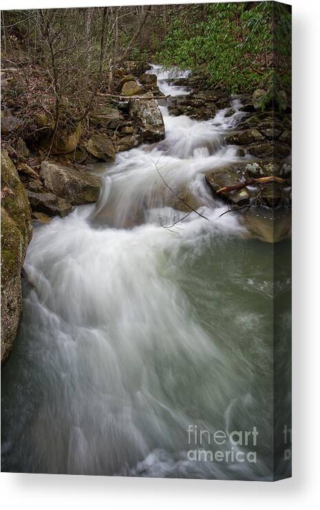 Triple Falls Canvas Print featuring the photograph Bruce Creek 3 by Phil Perkins