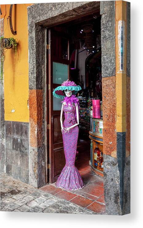 Catrina Canvas Print featuring the photograph Catrina welcomes you by Tatiana Travelways