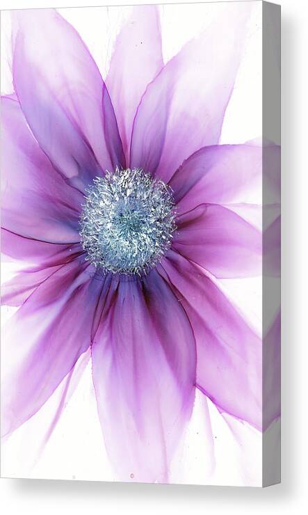 Floral Canvas Print featuring the painting Center Of Attention by Kimberly Deene Langlois