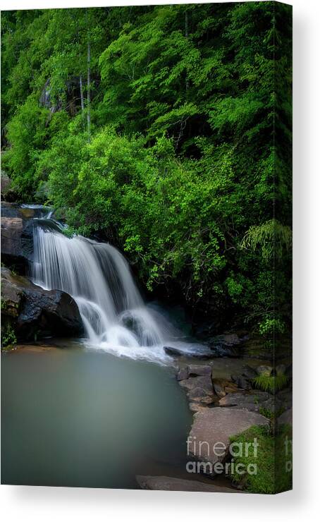 Waterfall Canvas Print featuring the photograph Chau Ram Falls by Shelia Hunt