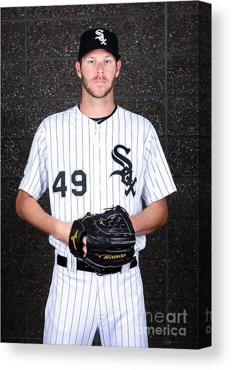 Media Day Canvas Print featuring the photograph Chris Sale by Jennifer Stewart