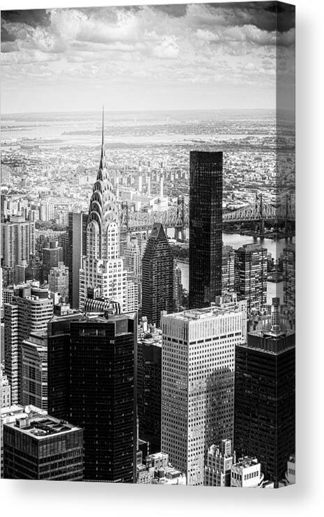 New York City Canvas Print featuring the photograph Chrysler Building View by Tom Gehrke