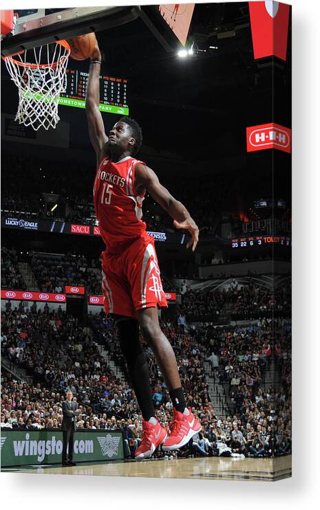 Clint Cappella Canvas Print featuring the photograph Clint Capela by Mark Sobhani