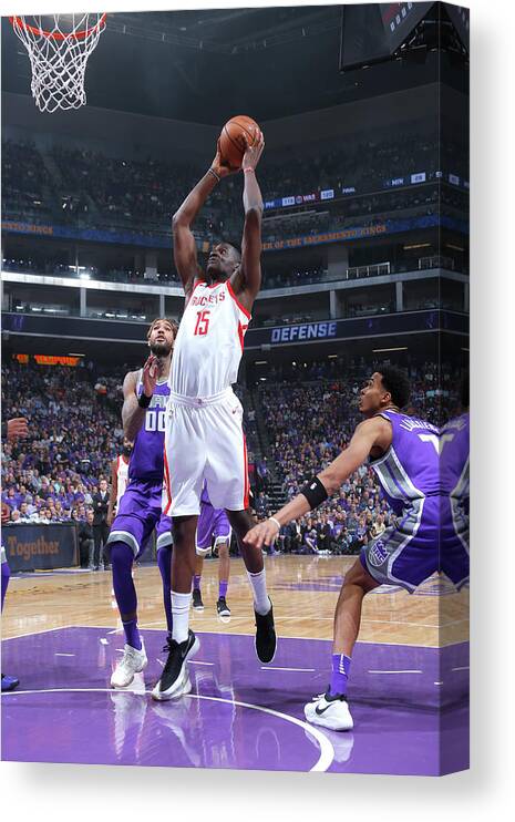Nba Pro Basketball Canvas Print featuring the photograph Clint Capela by Rocky Widner