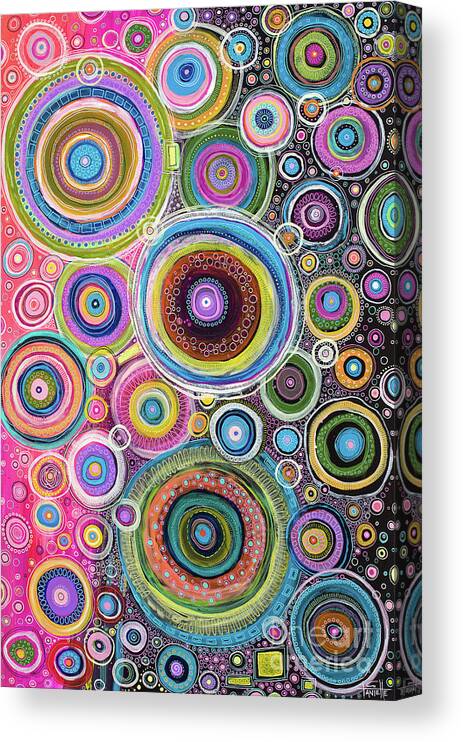 Color My Soul Canvas Print featuring the painting Color My Soul by Tanielle Childers