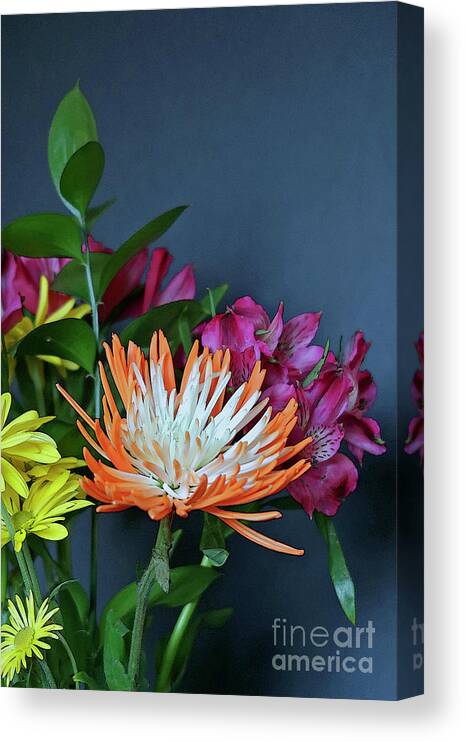 Flowers Canvas Print featuring the photograph Colorful Bouquet by Ann Horn