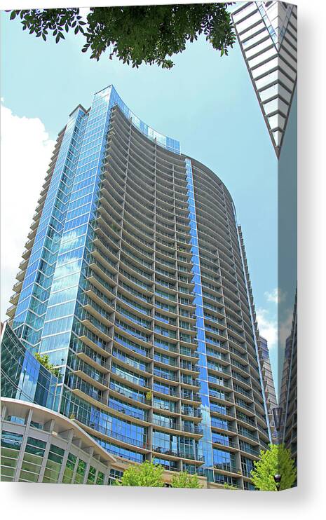Condominium Canvas Print featuring the photograph Condominium Tower - Atlanta, Ga. by Richard Krebs