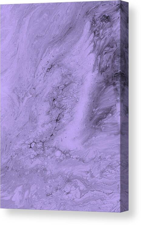 Lavender Canvas Print featuring the painting Lavender Purple by Abstract Art