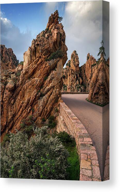 Corsica Canvas Print featuring the photograph Corsica - Piana calanche by Olivier Parent
