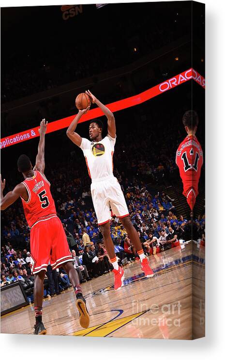 Nba Pro Basketball Canvas Print featuring the photograph Damian Jones by Noah Graham