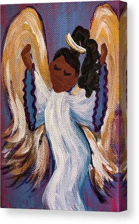 Paintings Canvas Print featuring the painting Dancing Angel II by Sherrell Rodgers