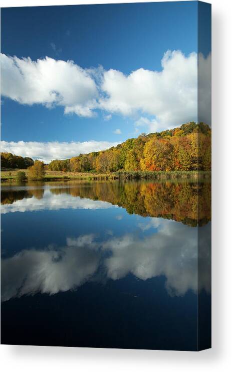 Fall Canvas Print featuring the photograph Dancing Clouds by Karol Livote