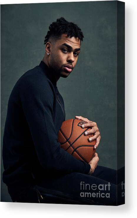 Event Canvas Print featuring the photograph D'angelo Russell by Jennifer Pottheiser