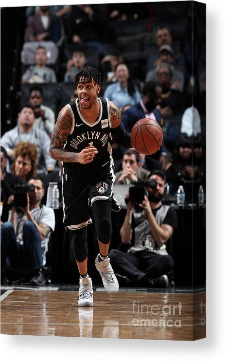 D'angelo Russell Canvas Print featuring the photograph D'angelo Russell by Joe Murphy