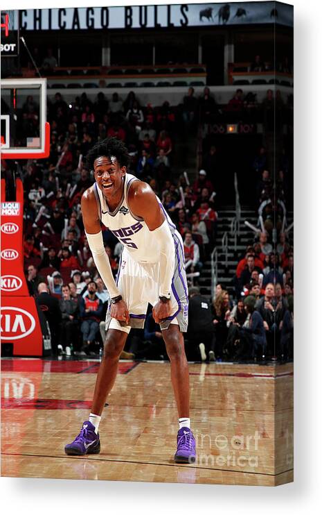 De'aaron Fox Canvas Print featuring the photograph De'aaron Fox by Jeff Haynes