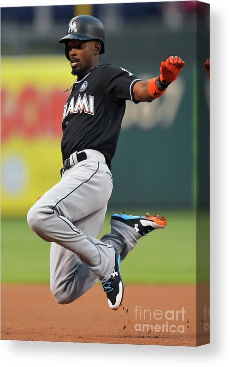 People Canvas Print featuring the photograph Dee Gordon by Drew Hallowell