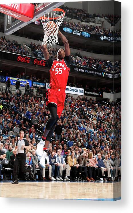 Nba Pro Basketball Canvas Print featuring the photograph Delon Wright by Danny Bollinger