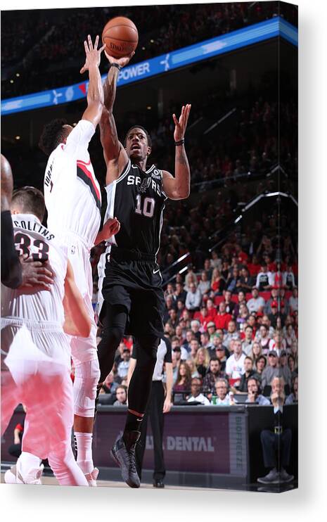 Demar Derozan Canvas Print featuring the photograph Demar Derozan by Sam Forencich