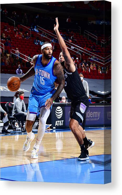 Demarcus Cousins Canvas Print featuring the photograph Demarcus Cousins by Cato Cataldo