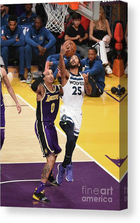 Nba Pro Basketball Canvas Print featuring the photograph Derrick Rose by Adam Pantozzi