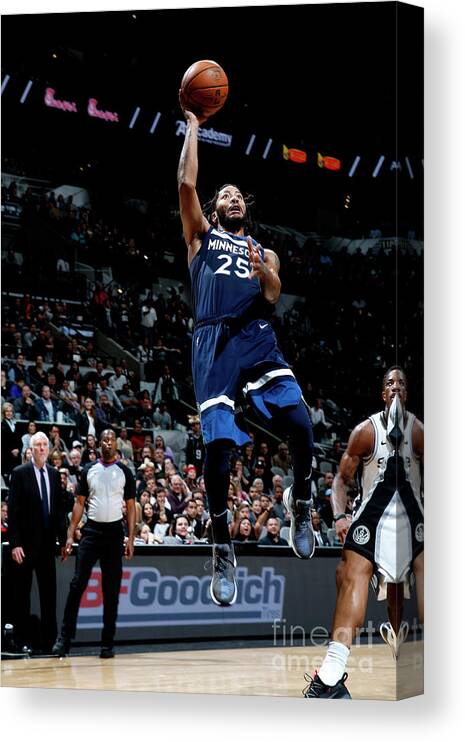 Nba Pro Basketball Canvas Print featuring the photograph Derrick Rose by Chris Covatta