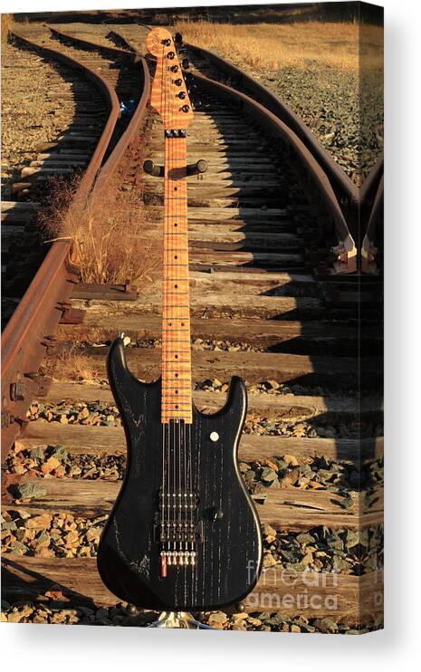 Guitar Canvas Print featuring the photograph DOA by Jason Wicks