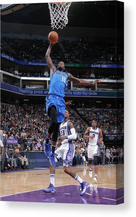 Dorian Finney-smith Canvas Print featuring the photograph Dorian Finney-smith by Rocky Widner