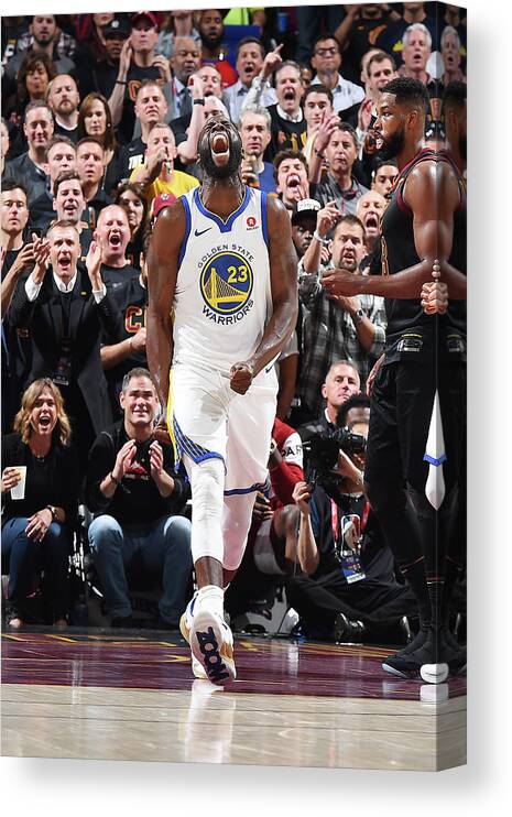 Playoffs Canvas Print featuring the photograph Draymond Green by Andrew D. Bernstein