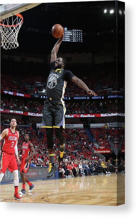 Draymond Green Canvas Print featuring the photograph Draymond Green by Layne Murdoch