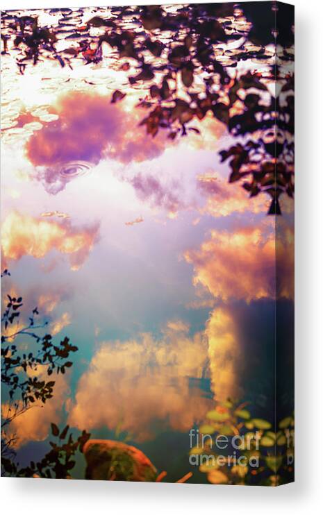 Reflection Canvas Print featuring the photograph Dreamy Reflections by Becqi Sherman