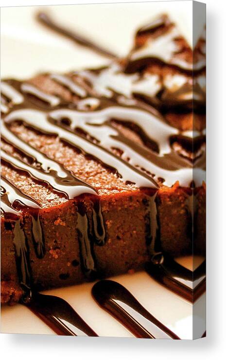Chocolate Canvas Print featuring the photograph Dripping In Chocolate #2 by David Wilkins