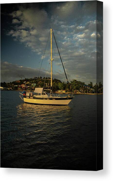 Drop The Sails Canvas Print featuring the photograph Drop the sails by Micah Offman