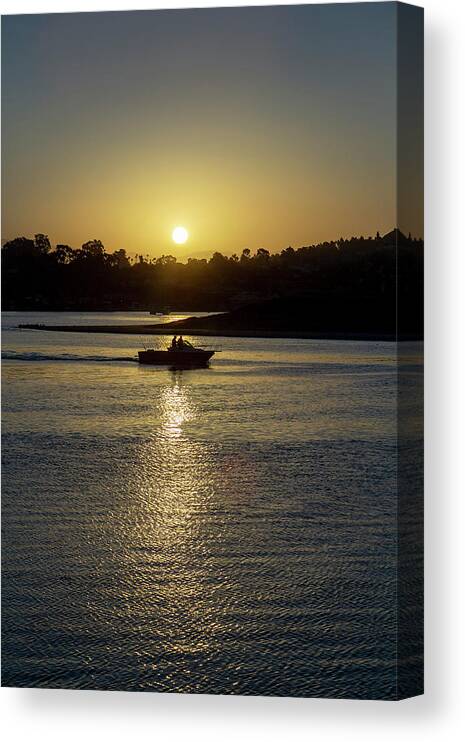 Fisherman Canvas Print featuring the photograph Early Morning Fishing 2 by Gina Cinardo
