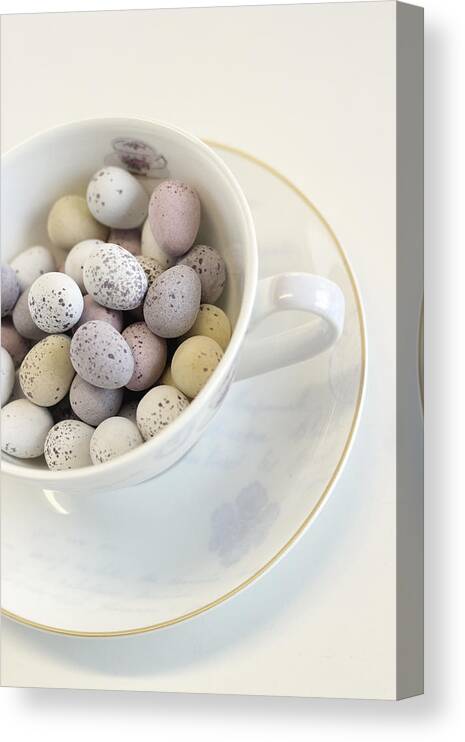 Large Group Of Objects Canvas Print featuring the photograph Easter eggs by Gregoria Gregoriou Crowe fine art and creative photography.