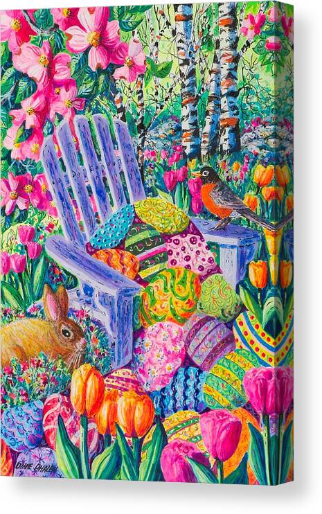 Easter Canvas Print featuring the painting Easter Parade by Diane Phalen