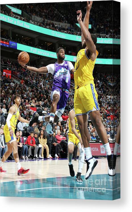 Nba Pro Basketball Canvas Print featuring the photograph Emmanuel Mudiay by Melissa Majchrzak