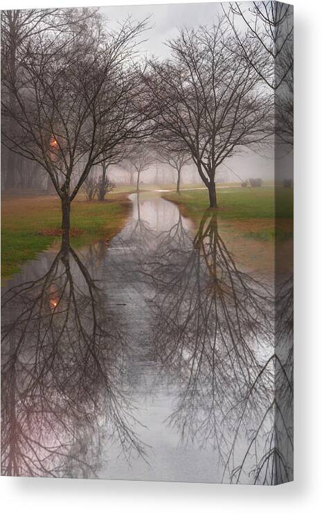 Carolina Canvas Print featuring the photograph Evening Rain by Debra and Dave Vanderlaan