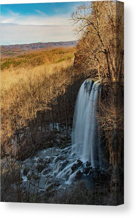Falling Spring Falls Canvas Print featuring the photograph Falling Spring Falls by Melissa Southern