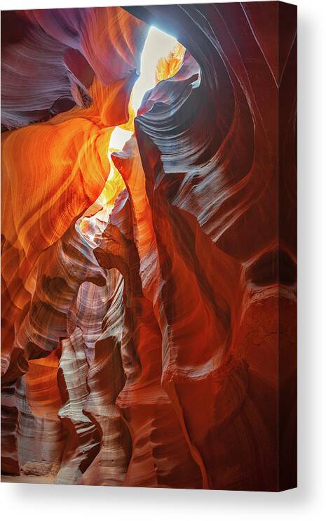 Antelope Canyon Canvas Print featuring the photograph February 2023 Stairway to Heaven by Alain Zarinelli