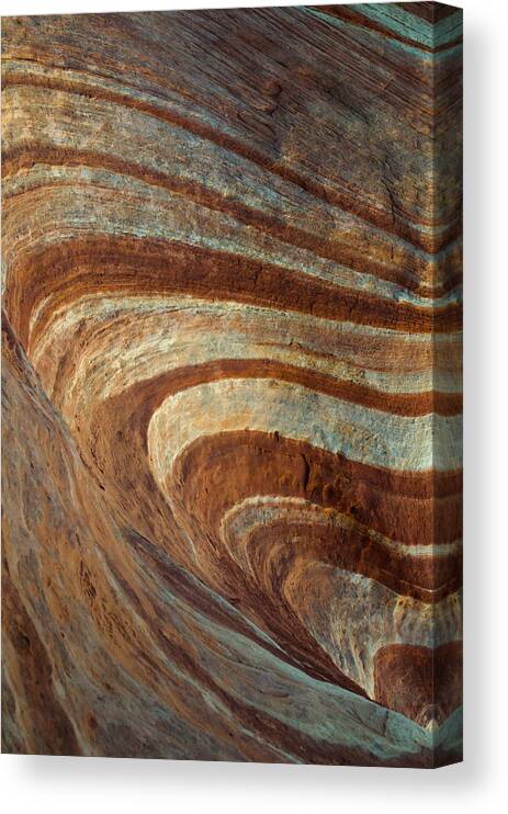 Fire Wave Canvas Print featuring the photograph Fire Wave Closeup by Linda Villers