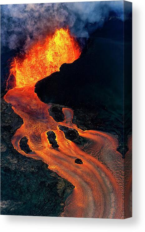 Fissure 8 Canvas Print featuring the photograph Fissure 8 by Christopher Johnson