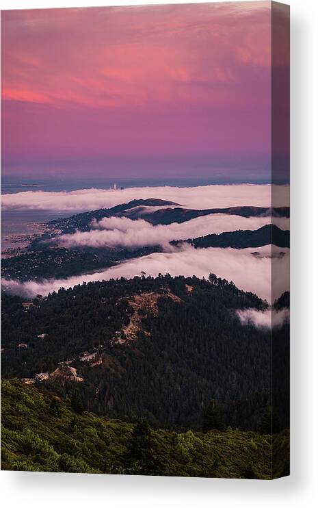  Canvas Print featuring the photograph Fog Fingers by Louis Raphael