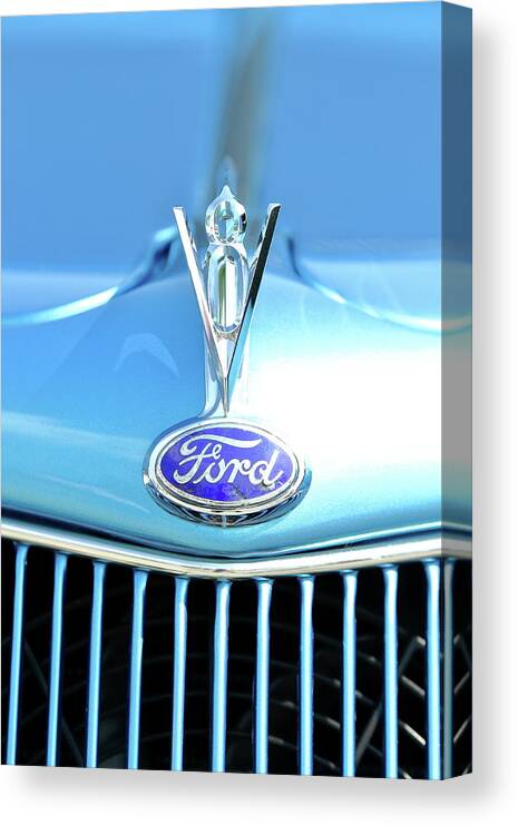 Ford Canvas Print featuring the photograph Ford V8 by Lens Art Photography By Larry Trager