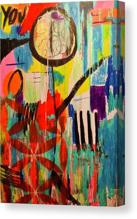 Abstract Canvas Print featuring the painting Forever loved by you by Jayime Jean