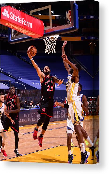 Fred Vanvleet Canvas Print featuring the photograph Fred Vanvleet by Noah Graham