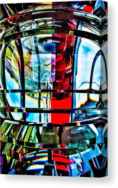 Fresnel Lens Canvas Print featuring the photograph Fresnel Lens by Addison Likins